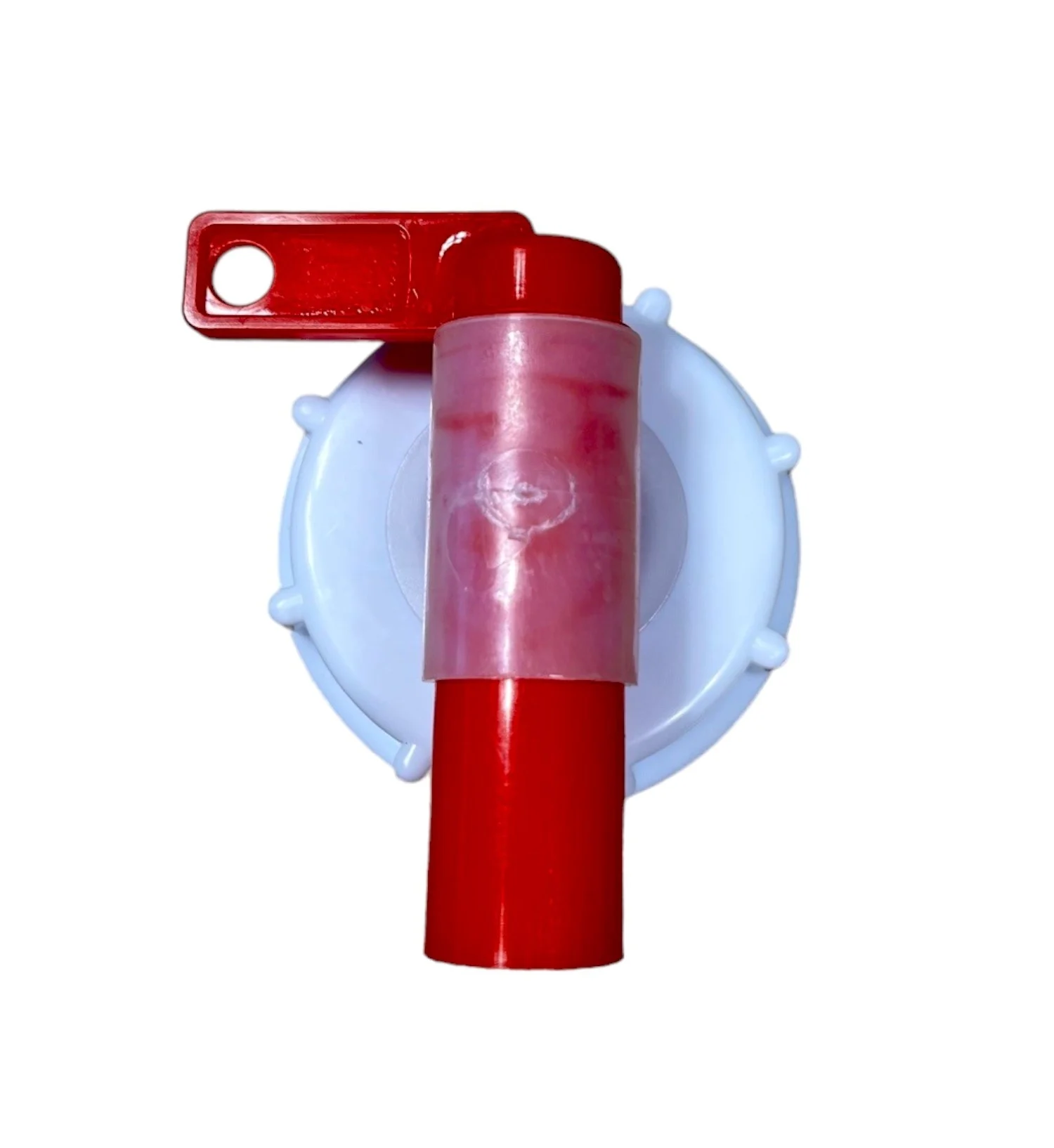 Kunststof Dopkraan Din 61 Rood/Wit — Quicktap DIN 61