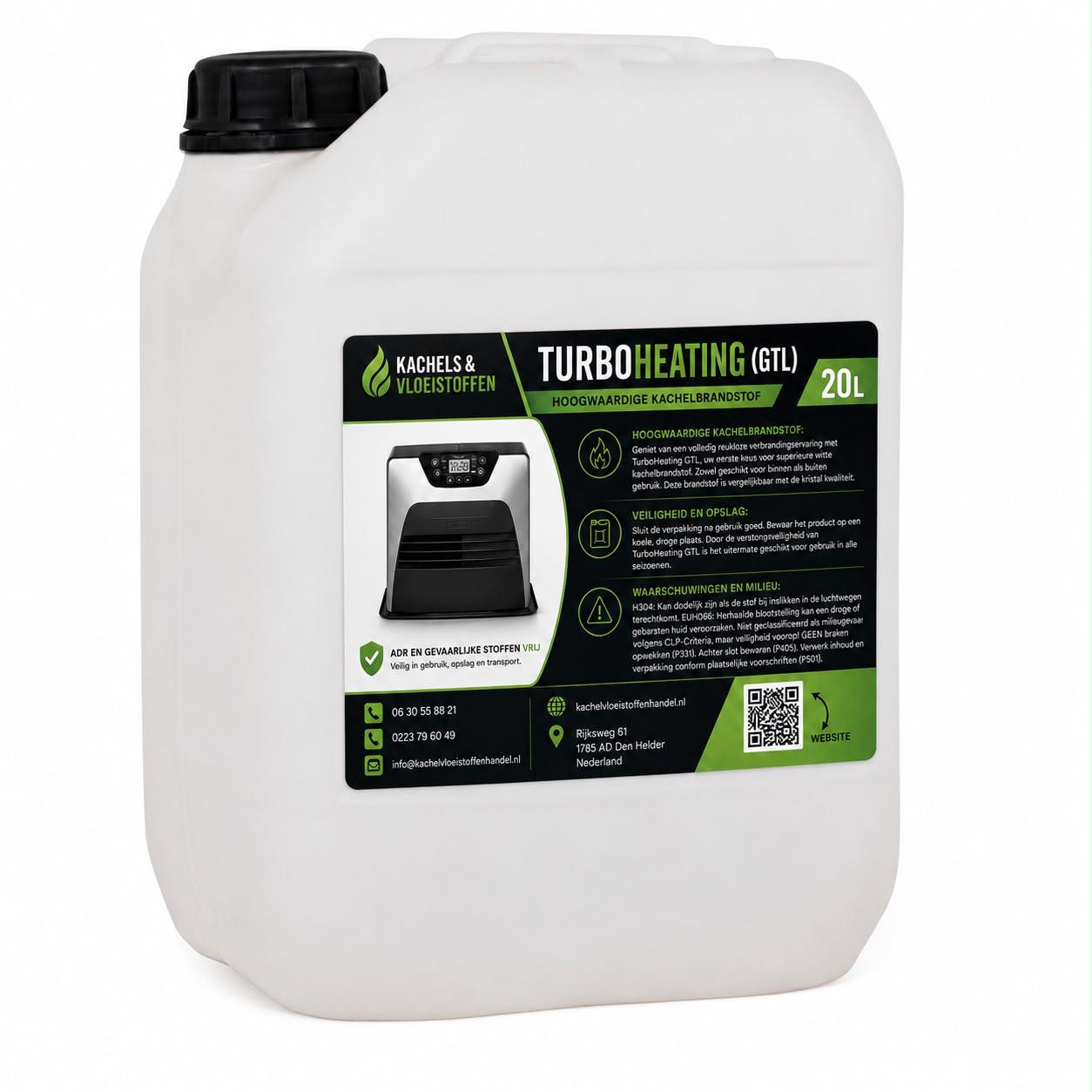 TurboHeating 20L – Geurvrije vloeistof (blank) – Alleen afhalen