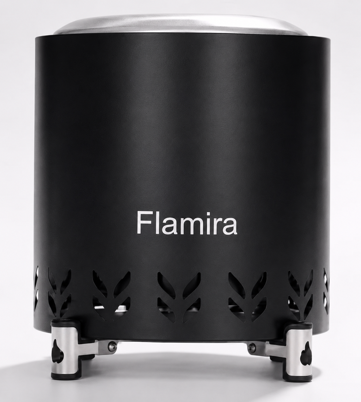 Flamira ronde pellet sfeer kachel - Zwart - COMBI pakket